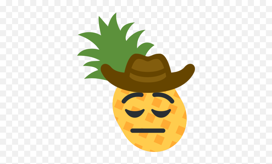 Silhouette Pineapple Clipart Emoji,Calm Emoji