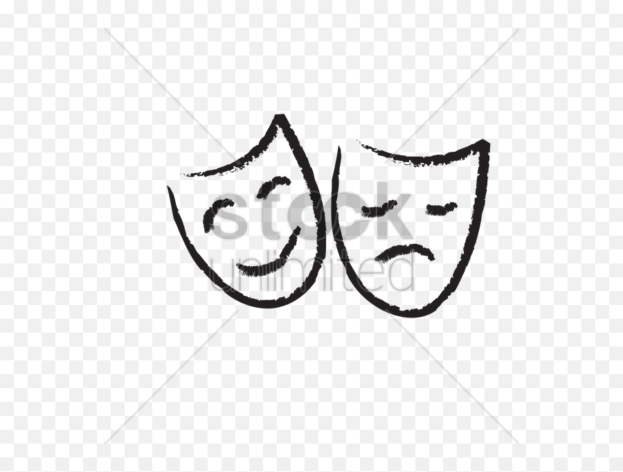 Mask Clipart Sad - Theatre Emoji,Blindfold Emoji