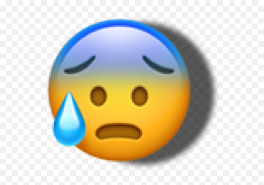 And Trending Asustado Stickers - Anxious Face With Sweat Emoji,Emoji Asustado