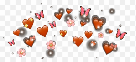Crown Emoji Red Heat Flower Butterfly Useit - Illustration,Heat Emoji