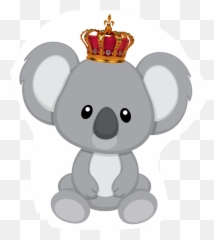 King Koala Bear Family Prince - Koala Clipart Emoji,Koala Bear Emoji