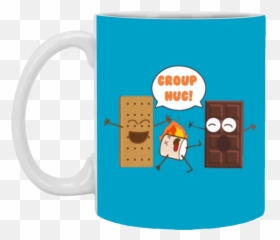 Funny Smores Chocolate Marshmallow - Mug Emoji,Group Hug Emoji