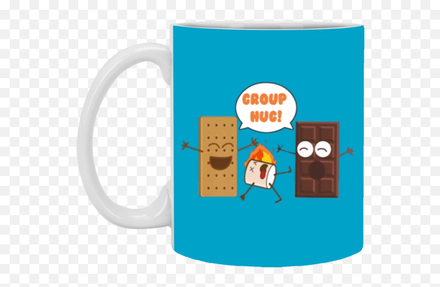 Funny Smores Chocolate Marshmallow - Mug Emoji,Group Hug Emoji
