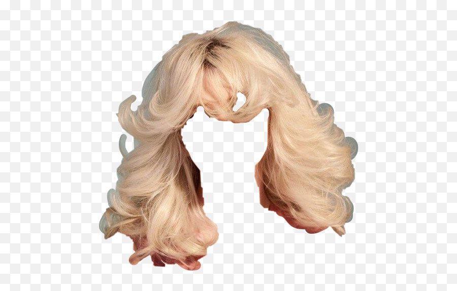 Blonde Hair Wavy Beautiful Cute Volume - Lace Wig Emoji,Blonde Hair Emoji