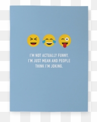 Think Im Funny Pocket Notebook - Smiley Emoji
