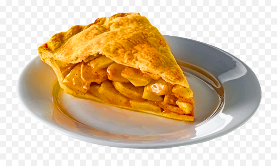 Apple Pie Slice Plate - Slice Of Pie On Plate Emoji,Cake Slice Emoji