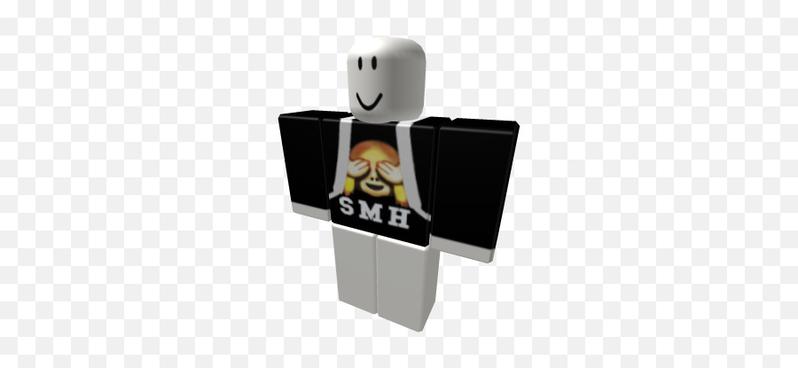 Smh Emoji Crewneck - T Shirts Roblox Black Bear Mask Hoodie,Smh Emoji