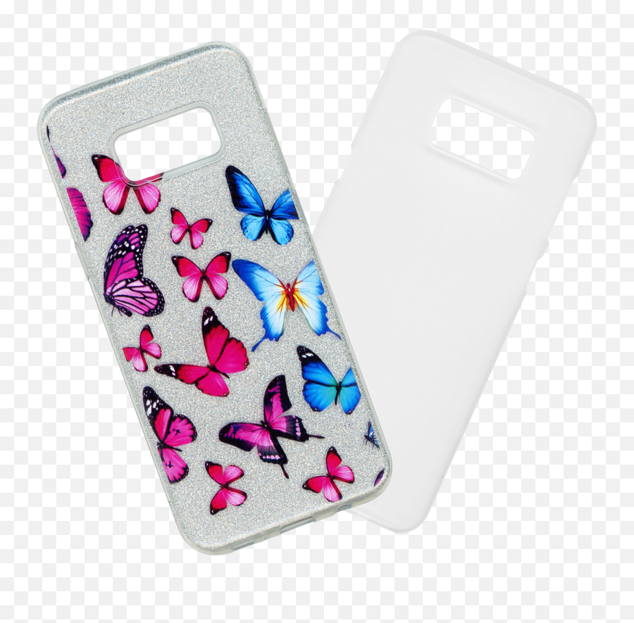 Samsung Galaxy S8 Mm Butterfly Glitter Hybrid - Laptop Skin Cover For Dell Emoji,Flamingo Emoji