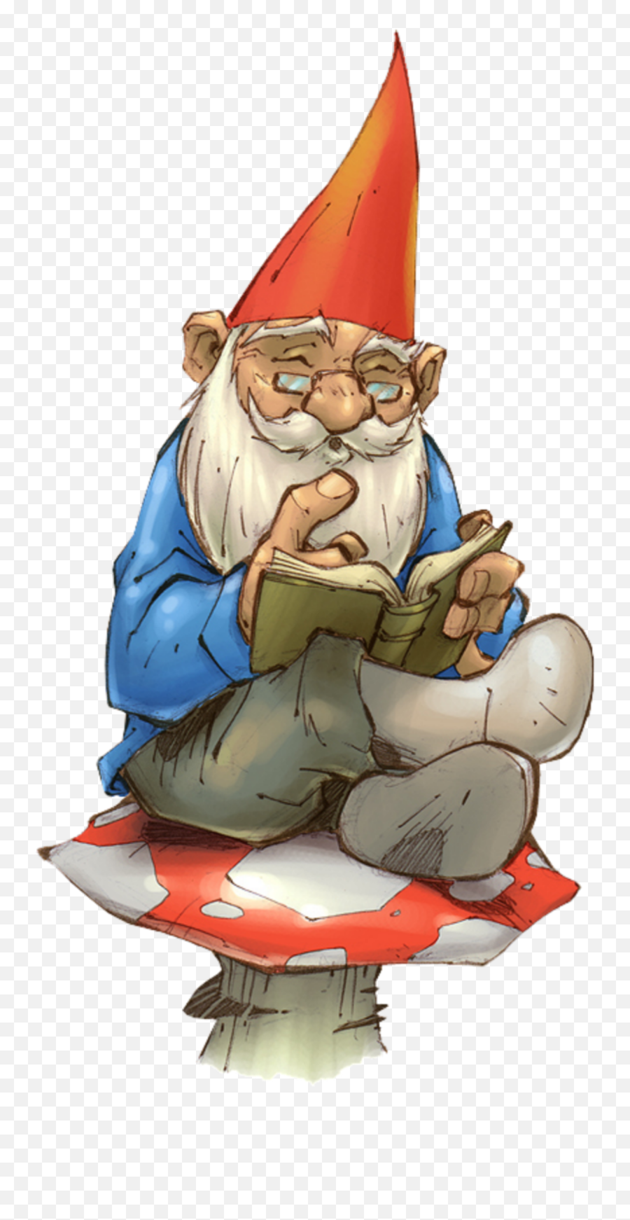 Mq Mushroom Gnome Gnomes - Sticker By Marras Gnome Reading A Book Emoji,Gnome Emoji