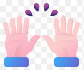Hands up - Free gestures icons Circle Emoji