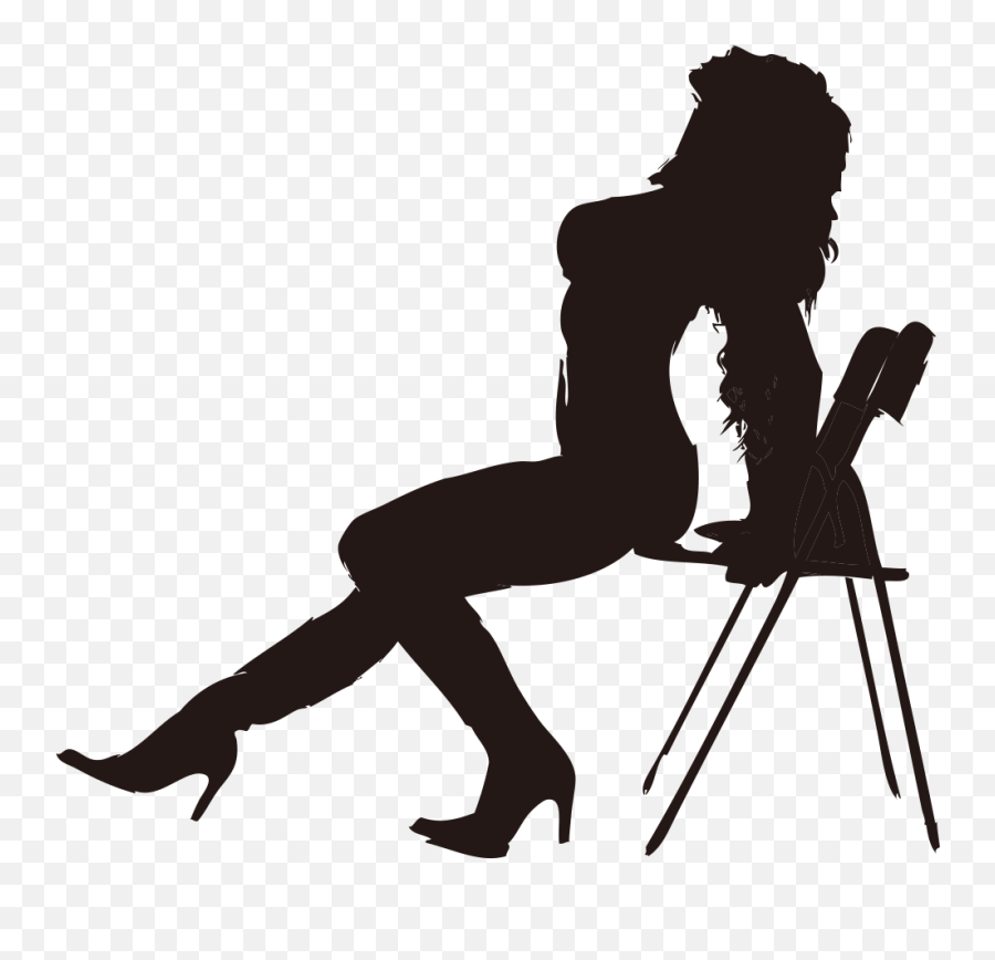 Download Ballet Sitting Dance Pole Studio Chair Women - Chair Dance Png Emoji,Twerking Emoticon