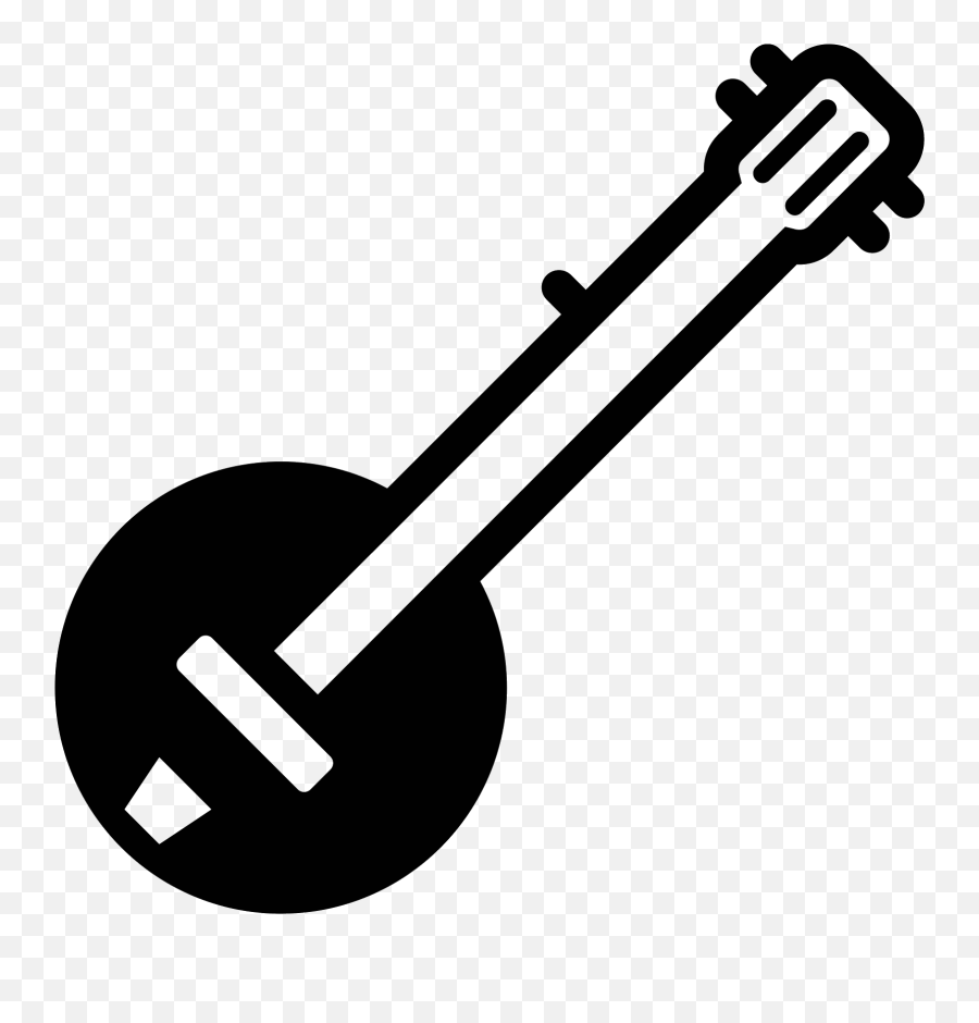Banjo Filled Icon - Music Emoji,Banjo Emoji