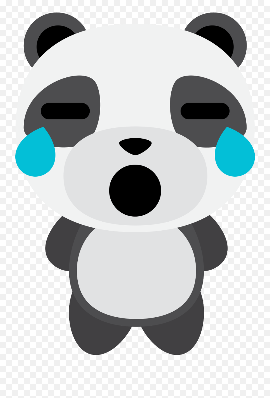 Free Emoji Panda Cry Png With Transparent Background - Portable Network Graphics,Dog Treat Emoji