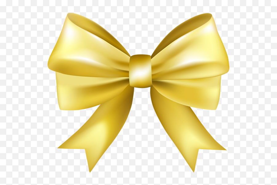 Gold Ribbon Bow Png - Portable Network Graphics Emoji,Bow Tie Emoji Iphone