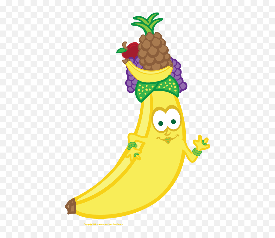 Pineapple Clipart Banana - Face Fruit Clipart Png Download Cute Clipart Of Fruitd Emoji,Pineapple Emoji