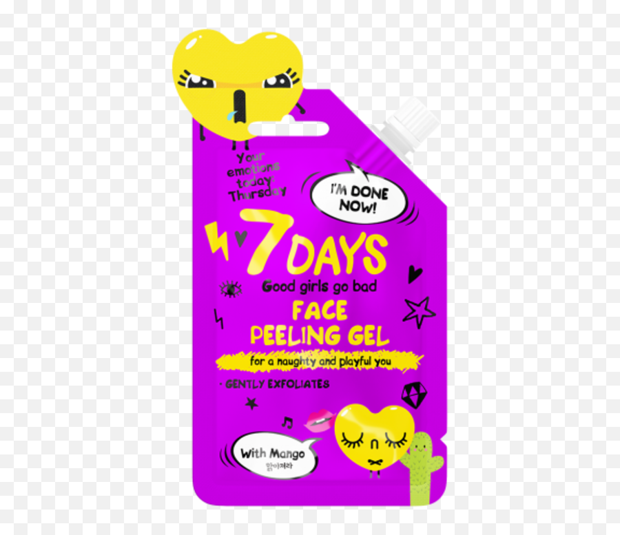 Face Peeling Gel 25gr - 7 Days Emoji,Emotions Face