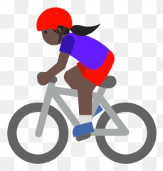 Woman Biking Emoji Clipart Free Download Transparent Png - Fahrrad Emoji,Extreme Laughing Emoji
