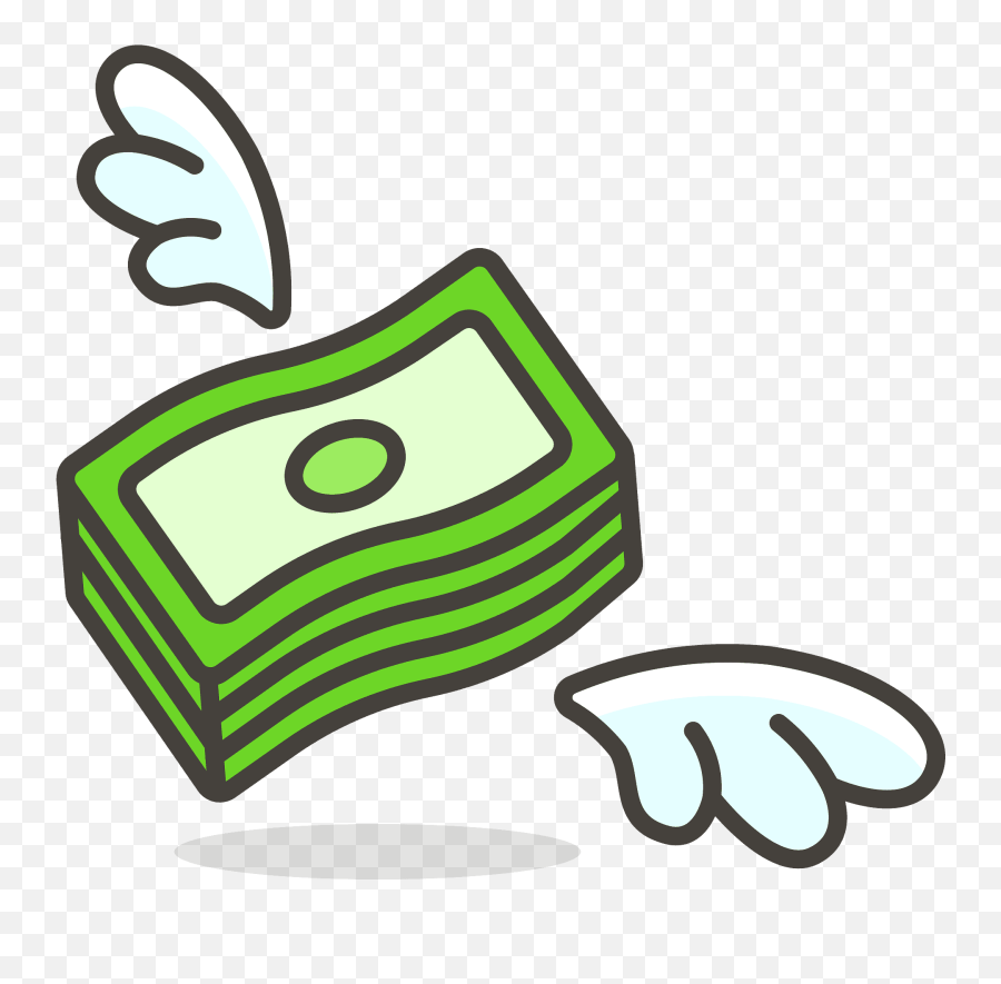 Money With Wings Emoji Clipart - Money With Wingsicon,Cash Emoji Png