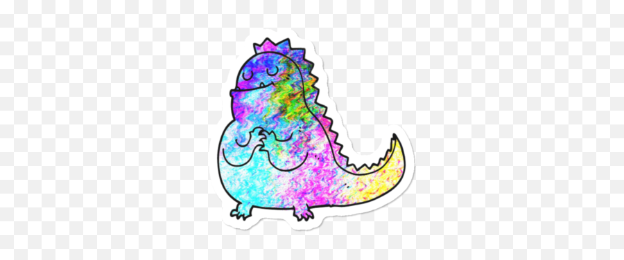 New Dinosaur Stickers Design By Humans - Girly Emoji,Pterodactyl Emoji