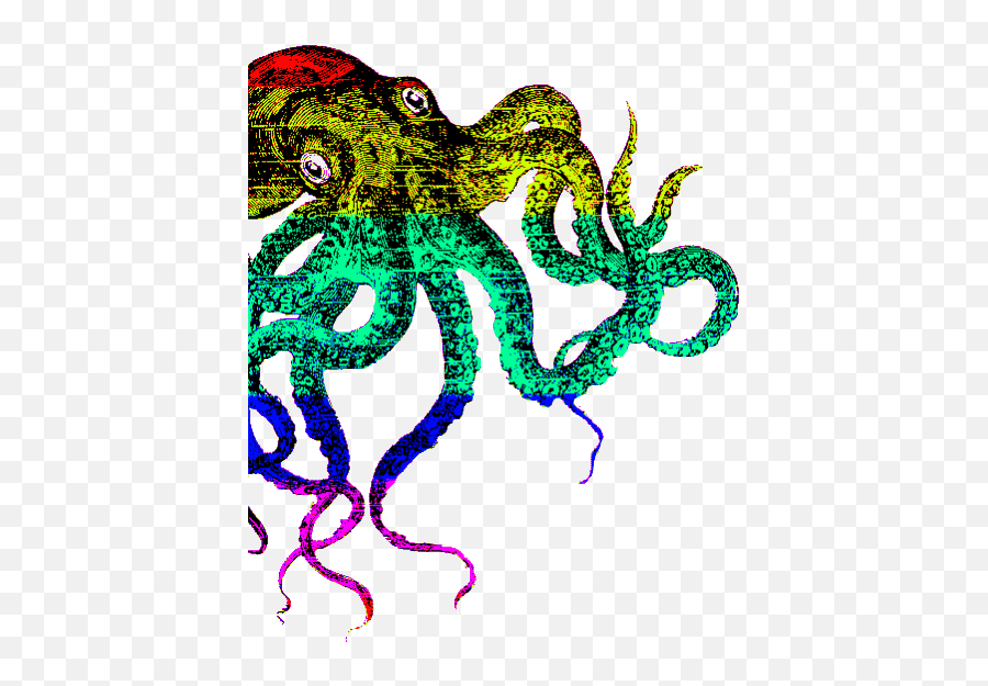Octopus Rap Stickers For Android Ios - Octopus Sketch Tattoo Men Emoji,Trippy Emoji