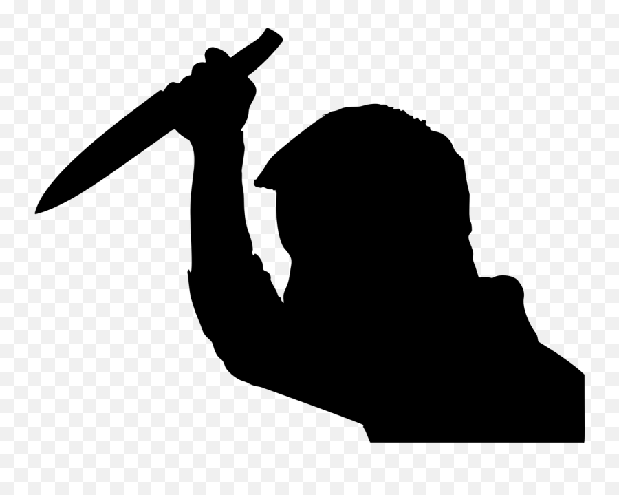 Psycho Man Male Boy Human - Man With Knife Silhouette Emoji,Knife Shower Emoji