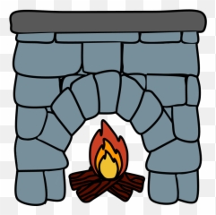 Fireplace Clipart - Fireplace Clipart Black And White Emoji,Hillbilly Emoji