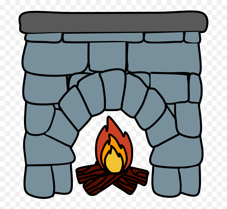 Fireplace Clipart - Fireplace Clipart Black And White Emoji,Hillbilly Emoji