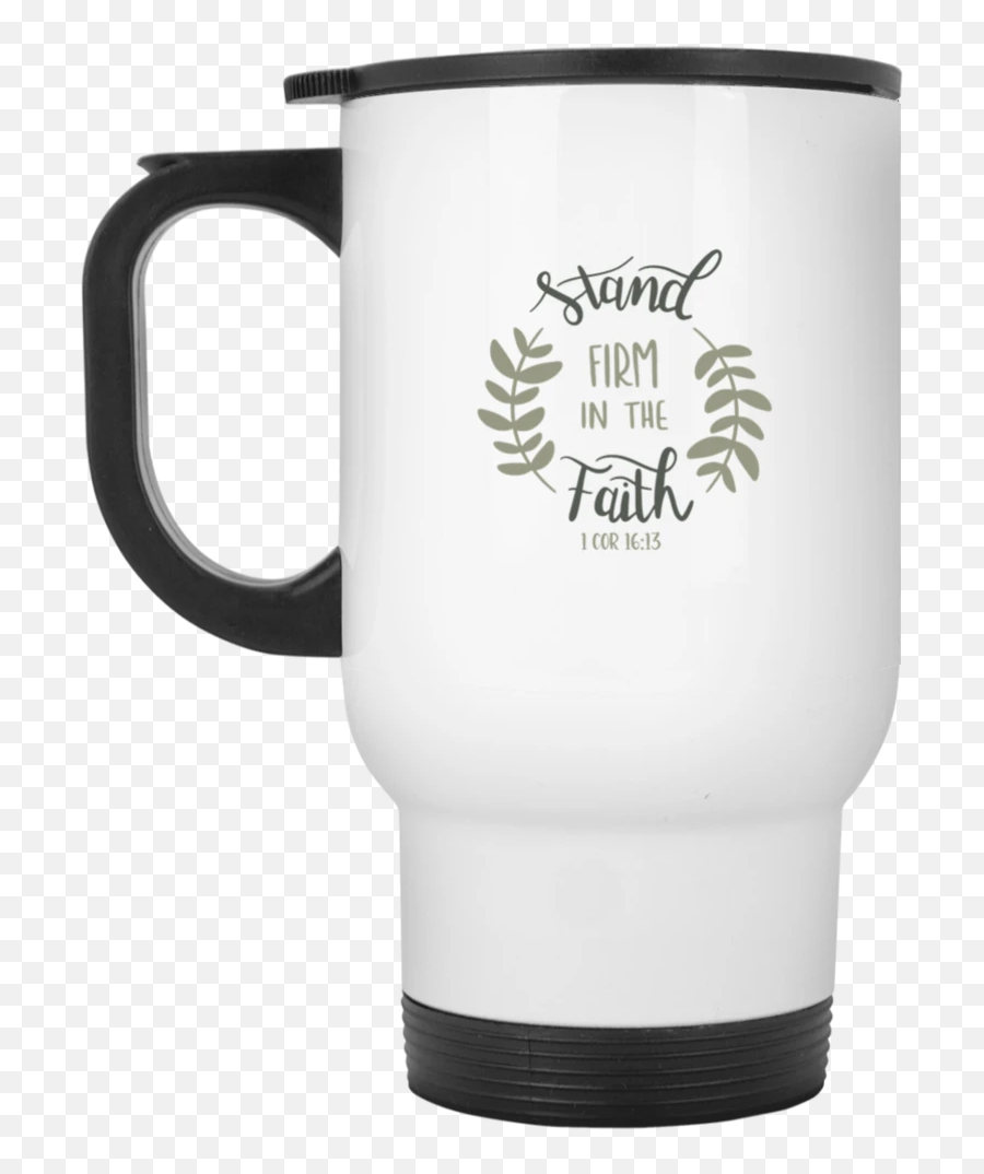 Faith White Travel Mug - Mug Behind Every Good Teacher Is A Great Teaching Assistant Emoji,Faith Emoji