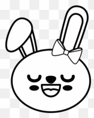 Bunny Kawaii Cartoon - Cute Ears Shutterstock Emoji