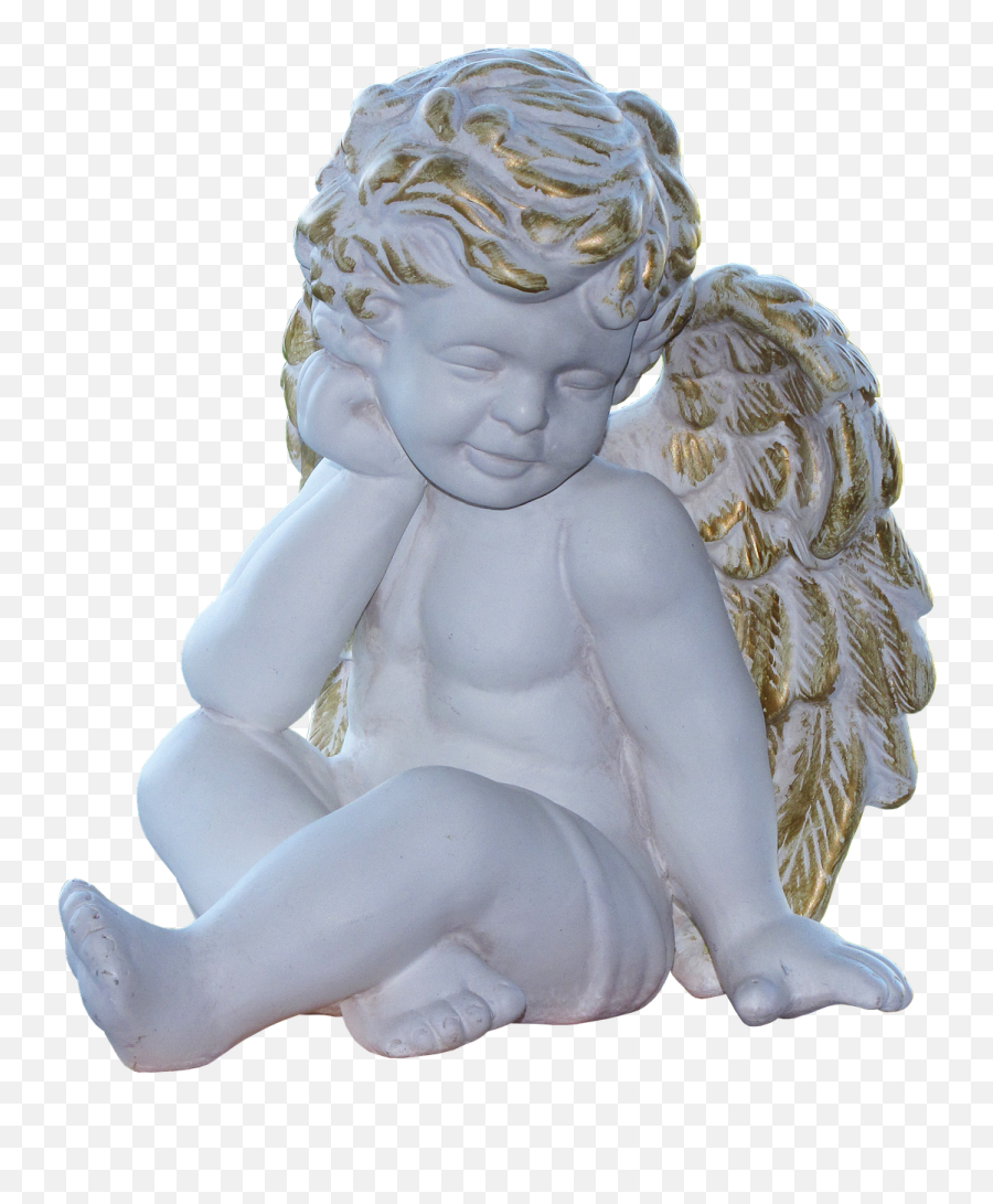 Angel Wing Little Angel Love Heart - Love Angel Sculpture Png Emoji,Guardian Angel Emoji