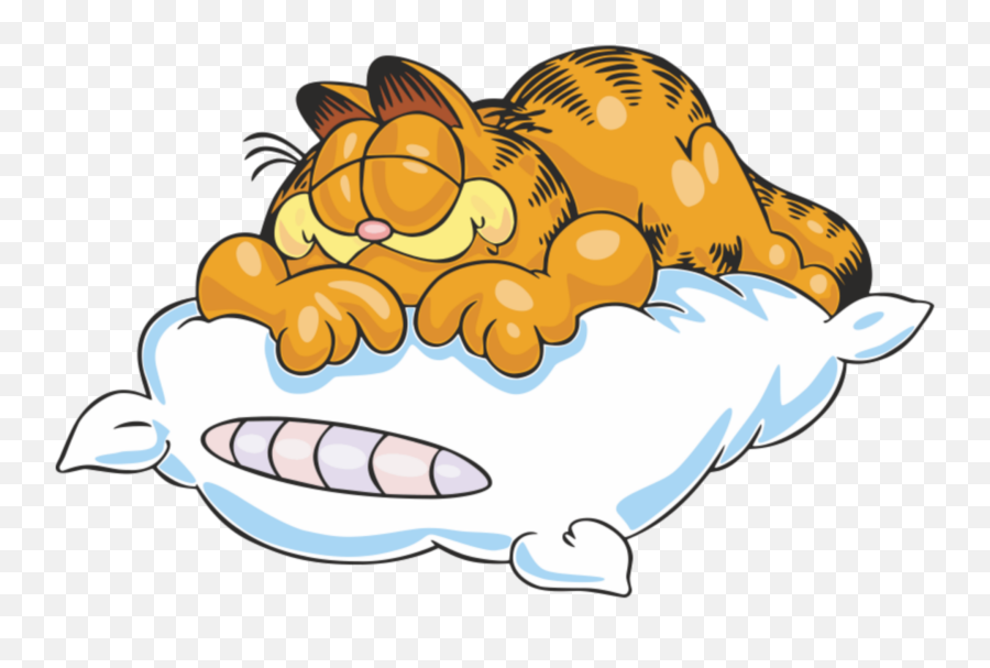 Mq Cat Sleep Garfield Cartoon - Fall Asleep Clipart Emoji,Funnel Cake Emoji