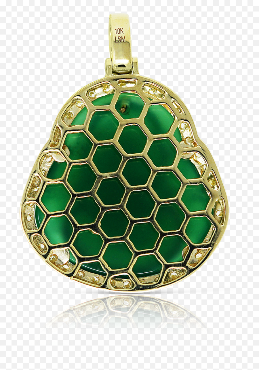 10k Yellow Gold Buddha Jade Pendant 145ct With Chain - Locket Emoji,Emoji Jewelry