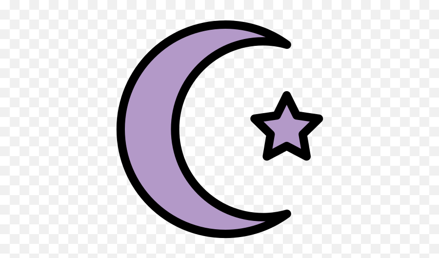 Star And Crescent - Crescent Emoji,What Does The Purple Emoji Mean