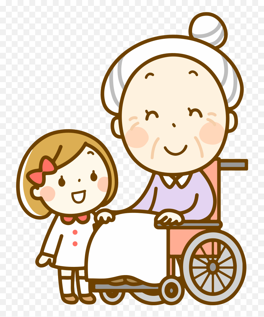 Grandma Clipart Wheelchair Grandma Wheelchair Transparent - Grandma With Wheelchair Clipart Emoji,Wheelchair Emoji