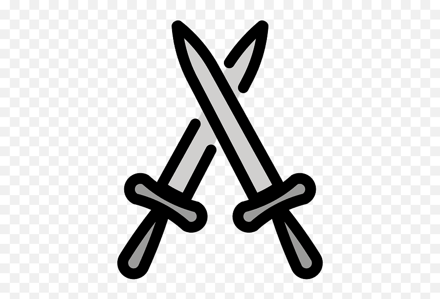 Crossed Swords Emoji Clipart - Gekreuzte Schwerter,Shield Emoji