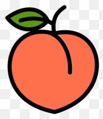 Peach Fruit Icon Png And Svg Vector - Fresh Emoji