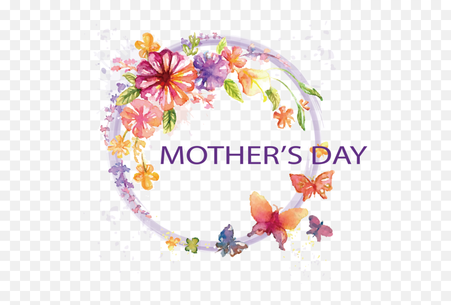 Butterfly Watercolor Painting Mothers - Day Emoji,Mother's Day Emoji
