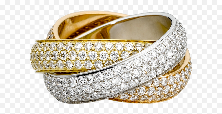 Download Gold Ring Wedding Png Image - Cartier Trinity Ring Emoji,Wedding Ring Emoji