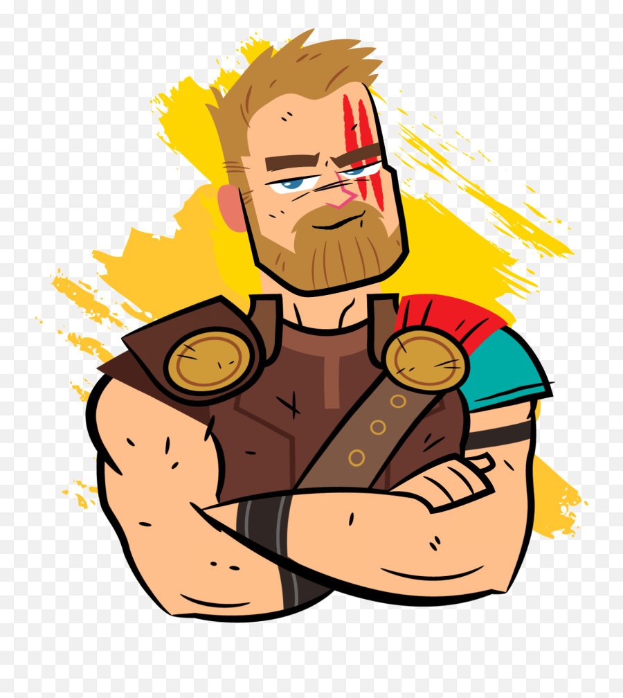 Ragnarok Animated Stickers - Thor Ragnarok Cartoon Emoji,Thor Emoji