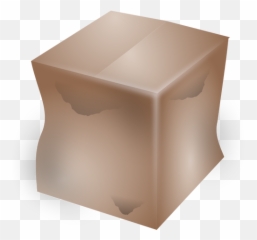 Vector Image Of Dirty Cardboard Box - Dirty Box Png Emoji,Empty Box Emoji