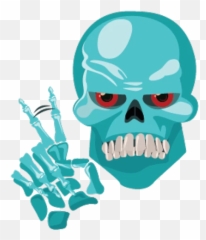 Popular And Trending Deuces Stickers - Skull Emoji,Deuces Emoji