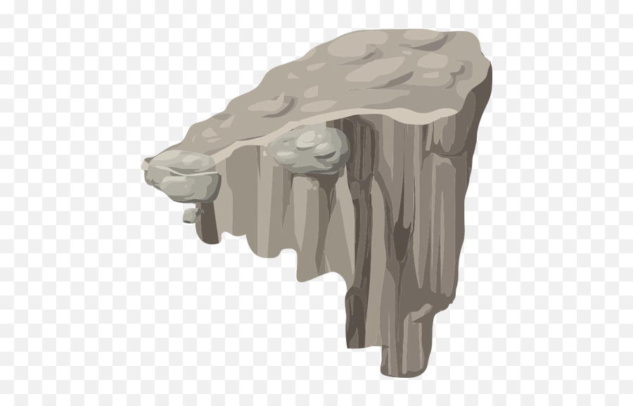 Rock With Platform - Cartoon Rocks Platform Png Emoji,Rock Climbing Emoji