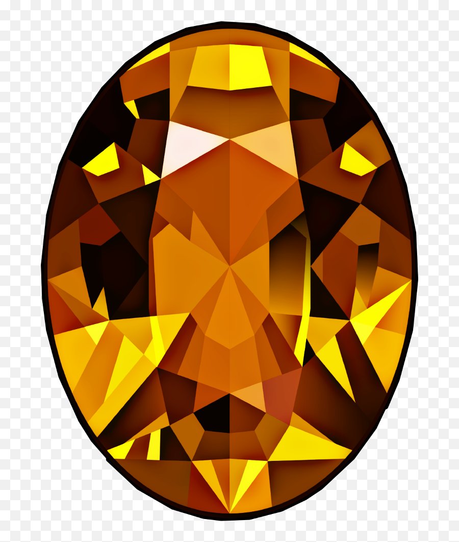 Diamond Stone Gem Jewel Yellow - Gold Gem Transparent Background Emoji,Gem Emoji