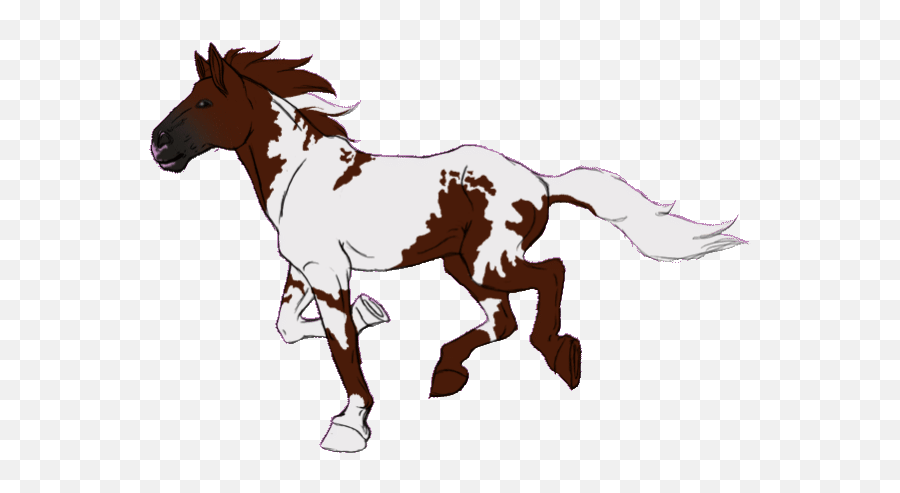 Transparent Horses Cartoon Picture - Animated Horse Running Png Emoji,Horse  Emoticons - free transparent emoji 