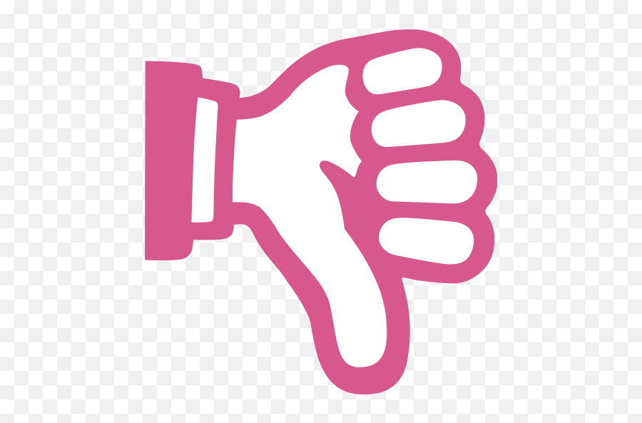 Thumbs Down Sign Emoji For Facebook Email Sms - Thumbs Up And Down Pink,Thumbs Down Emoji