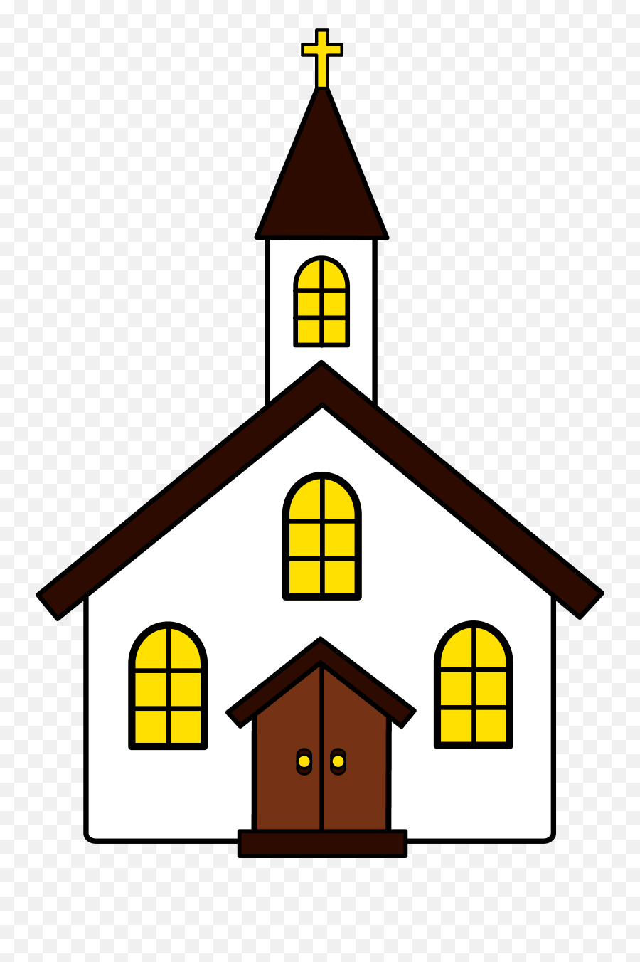 Free Christian Clip Art Church Building Church House Local - Transparent Background Church Clipart Emoji,Church Emoji
