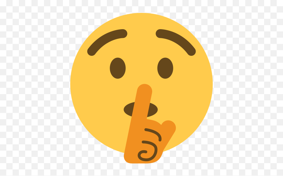 Twemoji12 1f92b - Shushing Face Emoji,Gasp Emoji Transparent