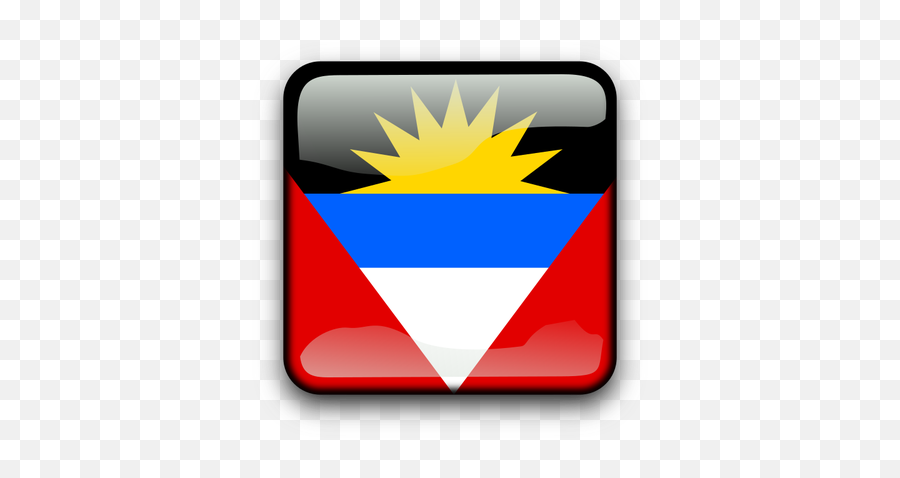 Antigua And Barbuda Flag Button - St John Antigua Bandera Emoji,Antigua Flag Emoji