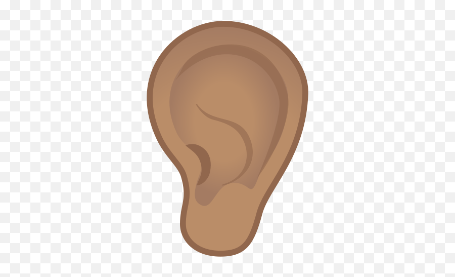 Ear Emoji With Medium Skin Tone Meaning - Emoji Orelha,Emoji Font 3 For Lg