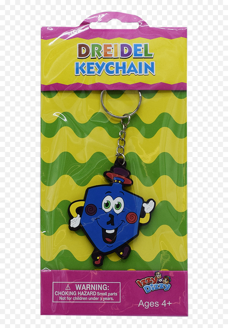 Hanukkah Dreidel Rubber Keychain - Playmat Emoji,Jewish Emoji
